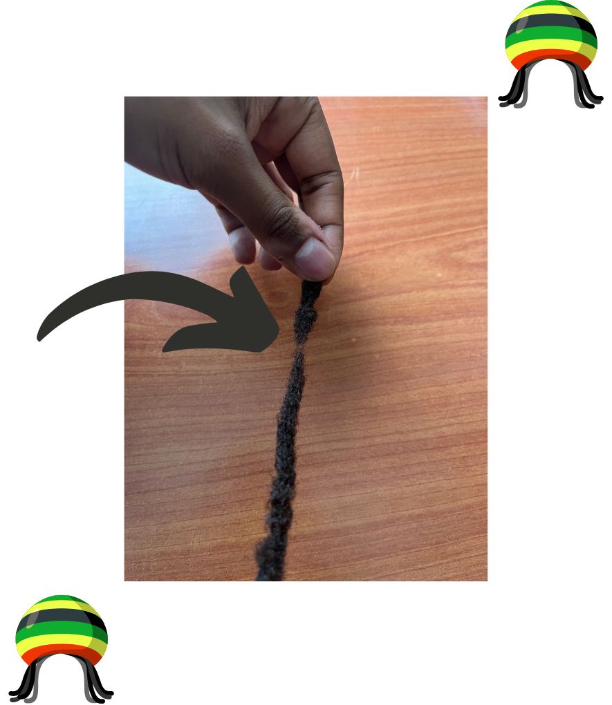 trimming dreads - to cut off damaged strands